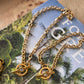 Gold Diamond Toggle Necklace