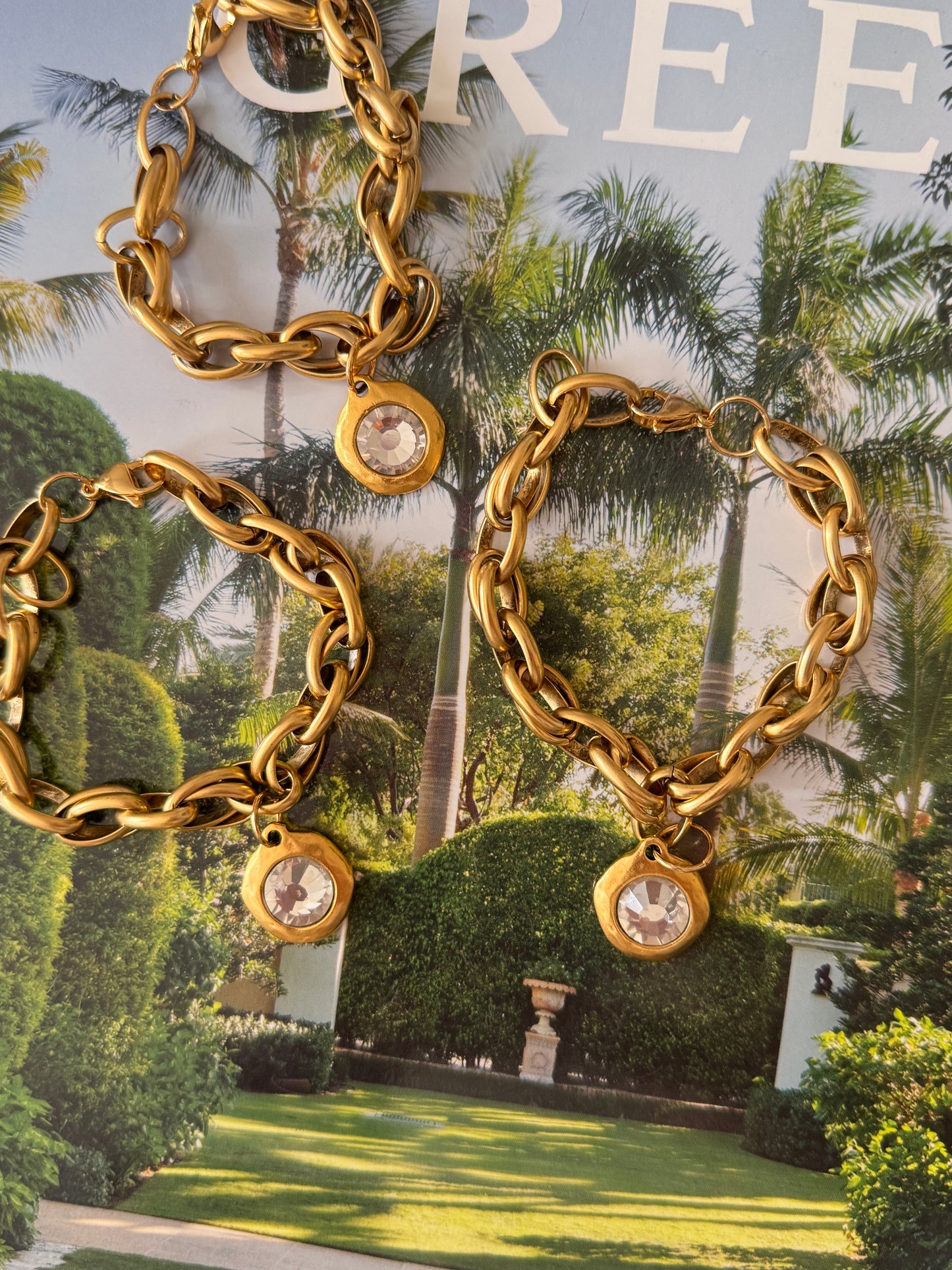 Chunky Bezel Bracelet