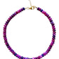 Electric Purple Beaded Necklace