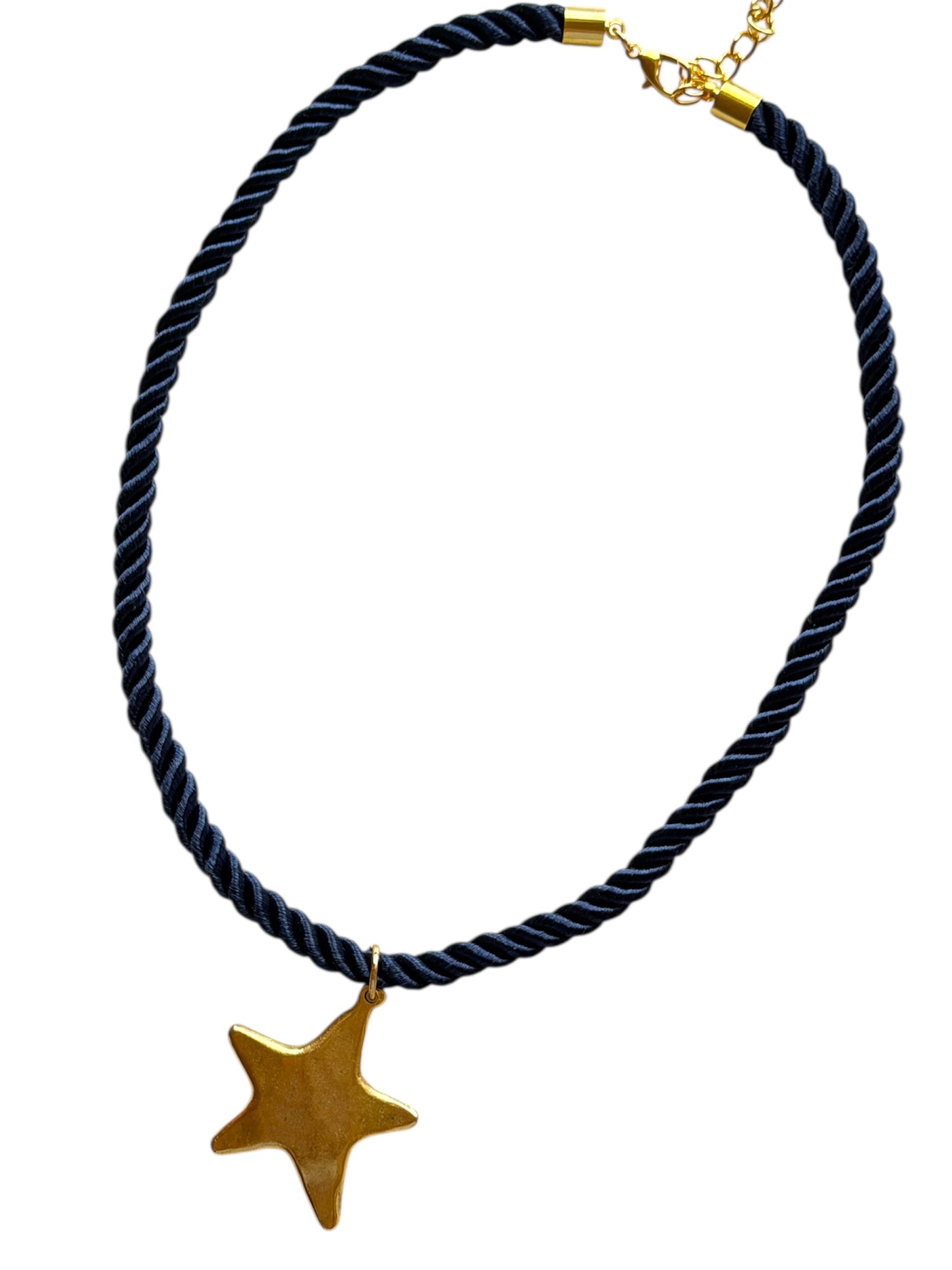 Navy Rope Necklace