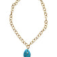 Turquoise Gemstone Fish Necklace