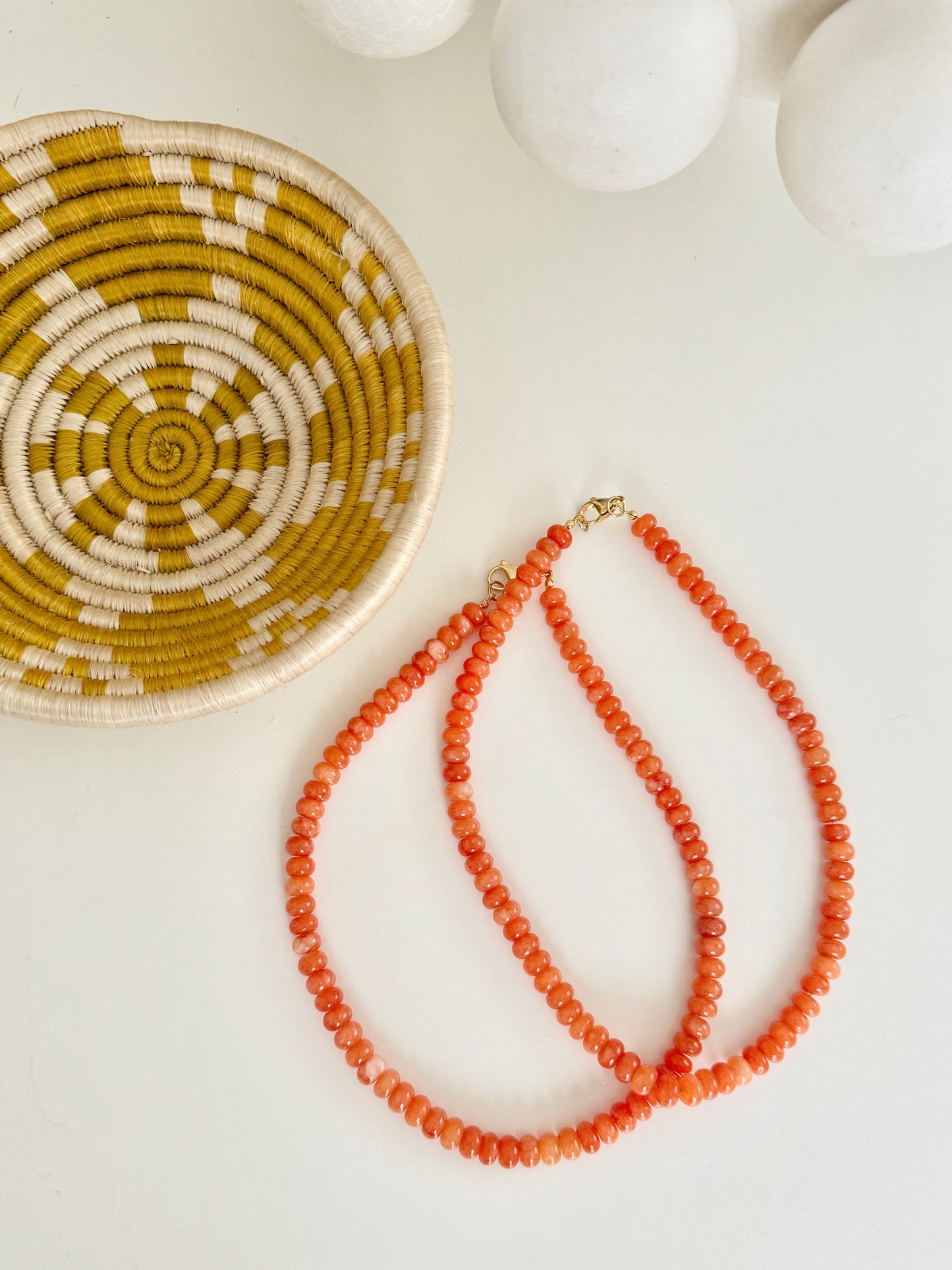 Large Tiger Orange Beaded