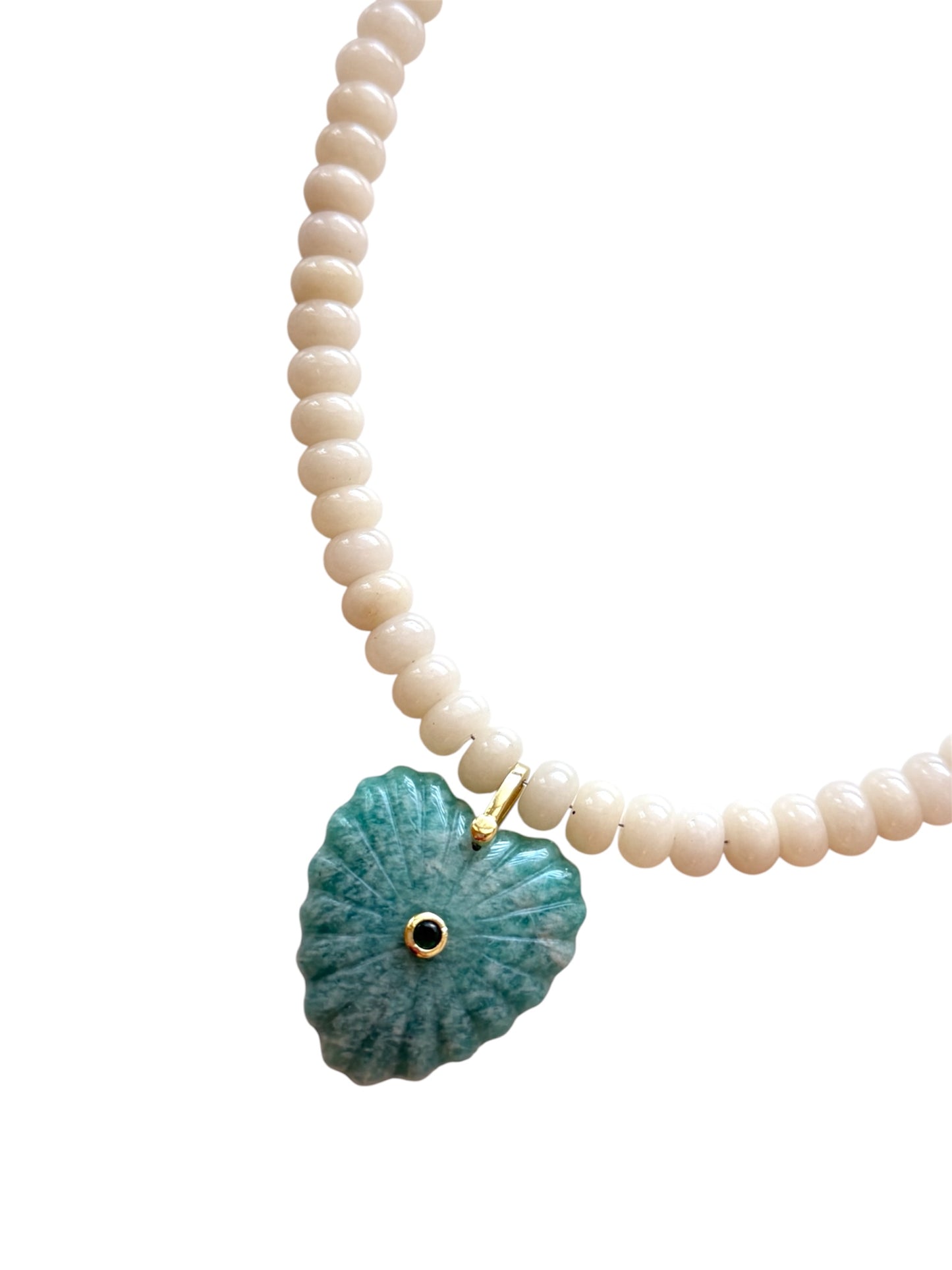 Palm Heart Beaded Necklace