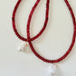 Garnet Beaded with Pearl
