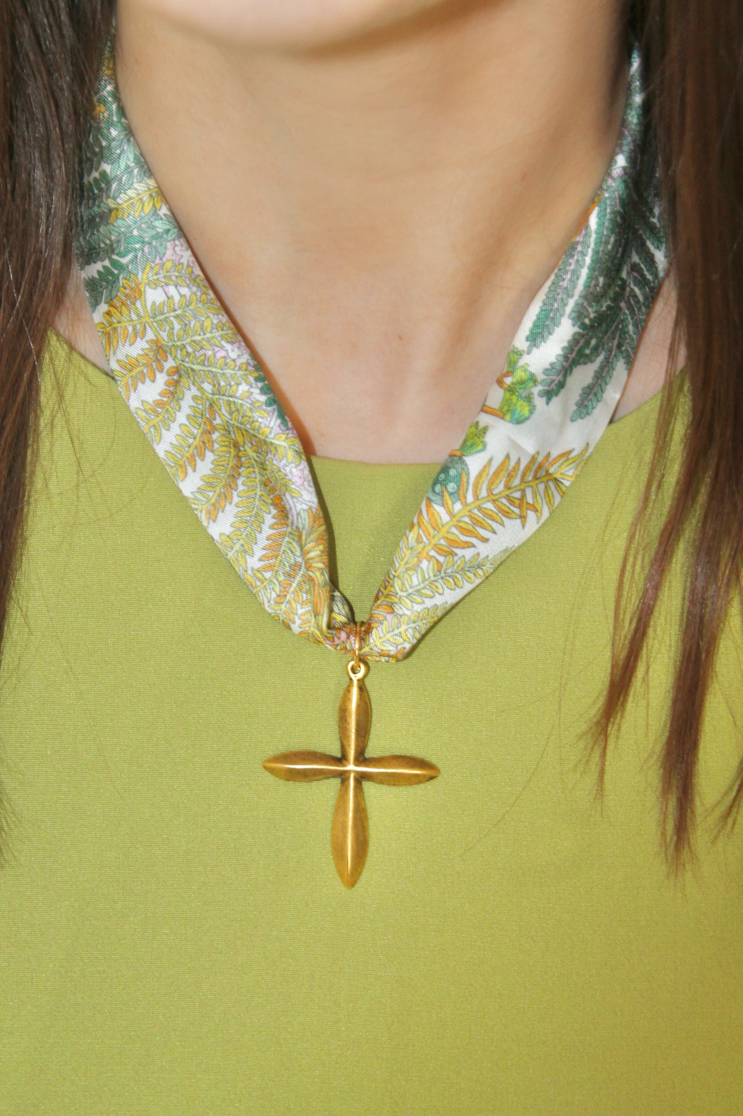 Cove Cross Scarf Necklace