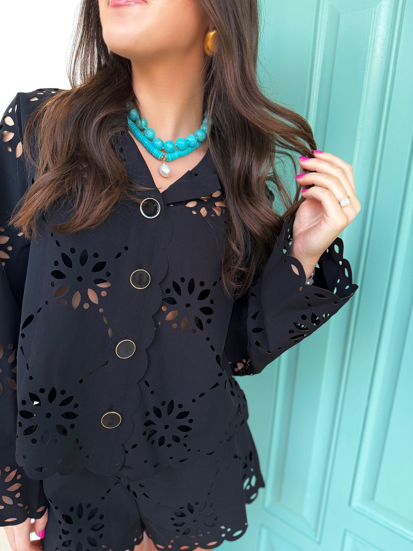 Murrells Turquoise Pearl Necklace