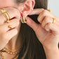 Gold Diamond Party Hoops