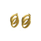 Gold Multi Circle Hoops