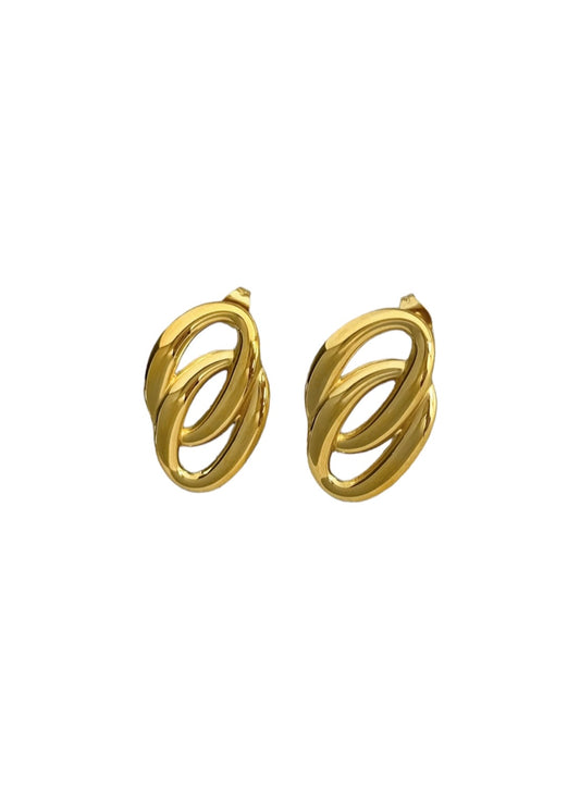 Gold Multi Circle Hoops