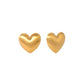 Large Brushed Gold Hearts