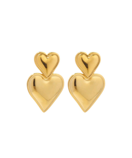 Double Gold Heart