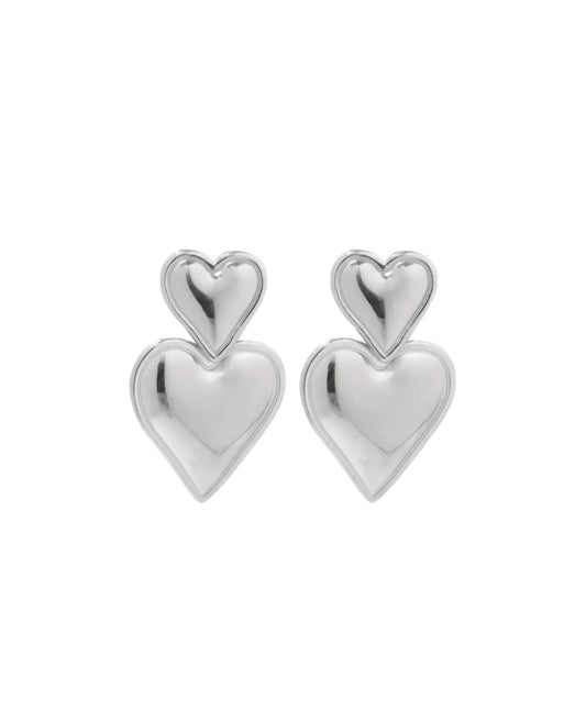 Double Silver Heart