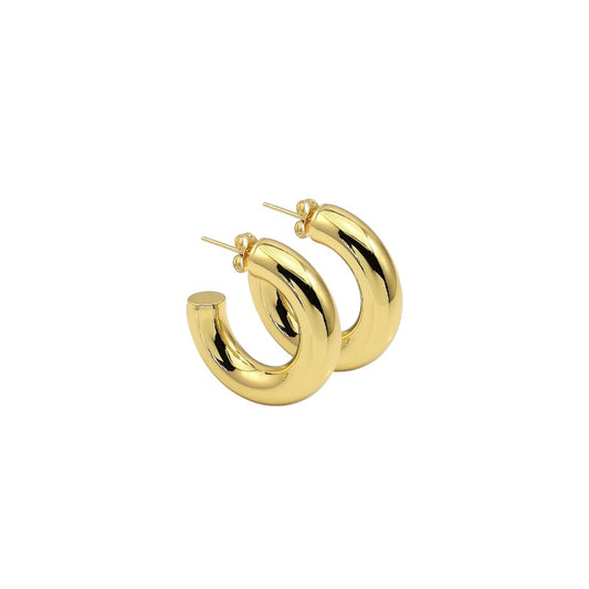 Mini Gold Tube Hoops