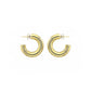 Mini Gold Tube Hoops