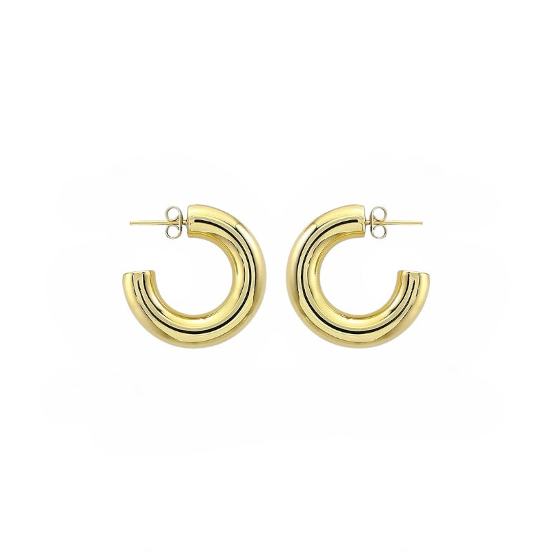 Mini Gold Tube Hoops