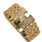 Gold H Chain Ring