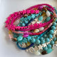 Pink Ombré Beaded Necklace
