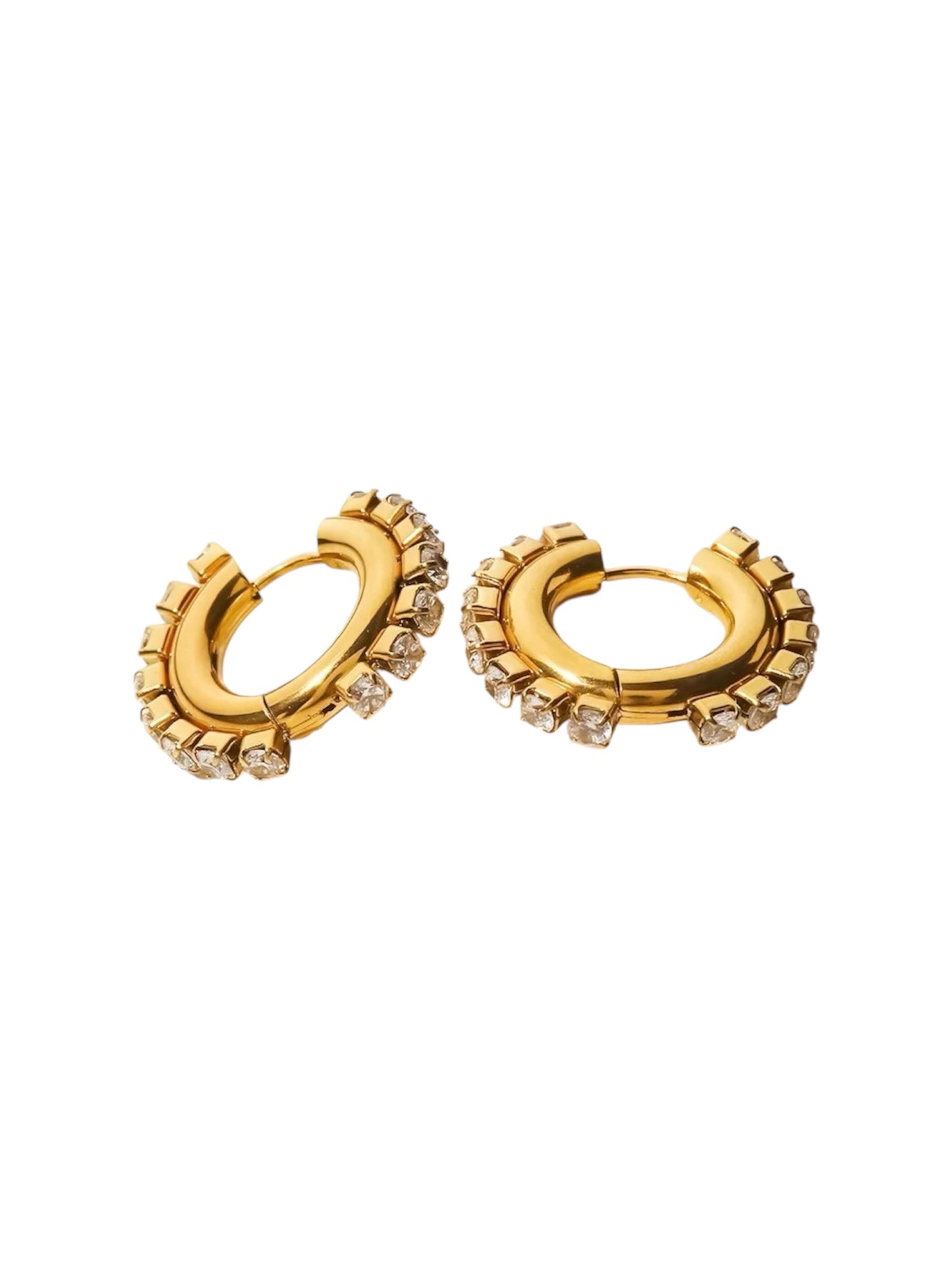 Gold Diamond Party Hoops