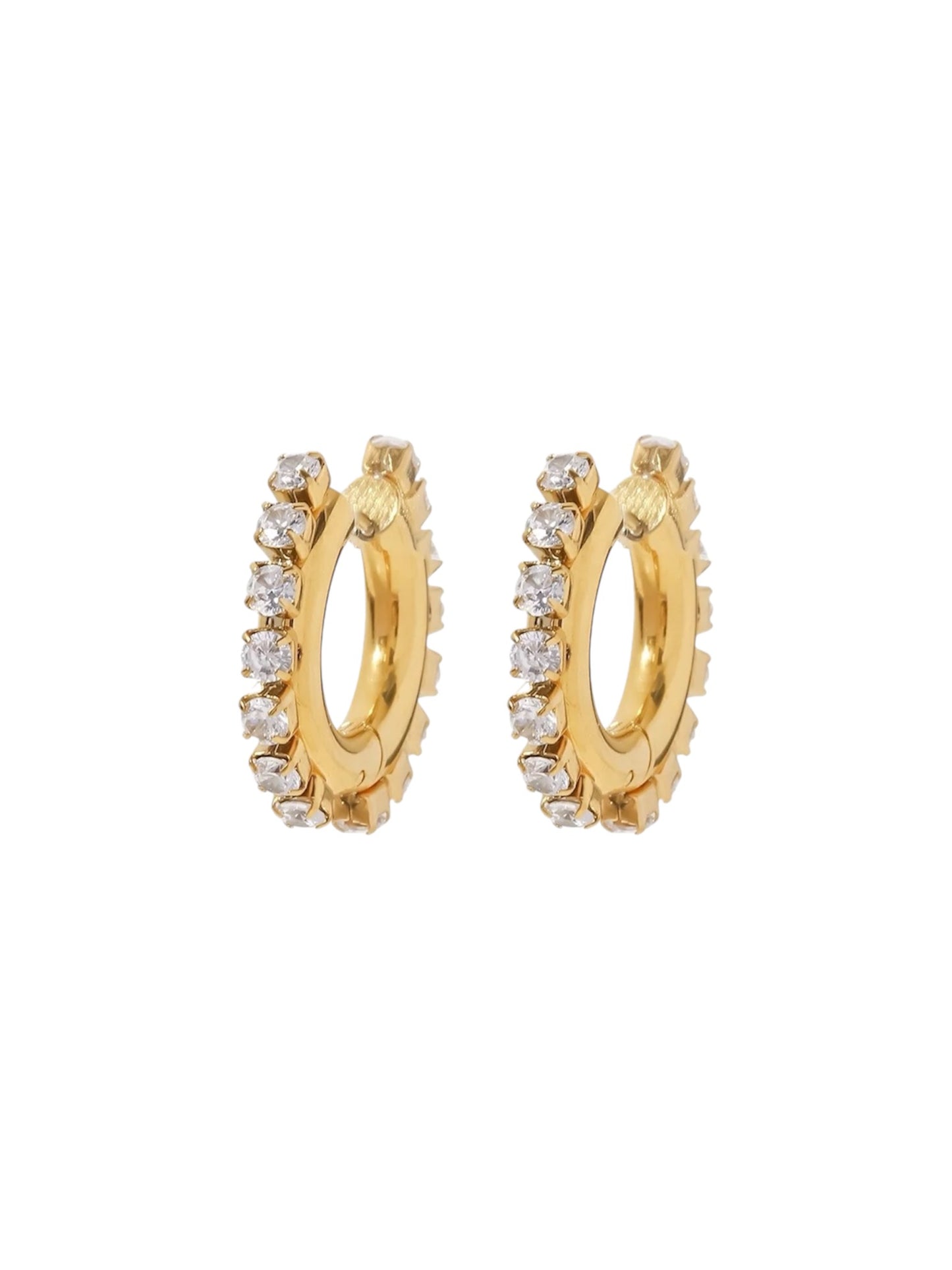 Gold Diamond Party Hoops