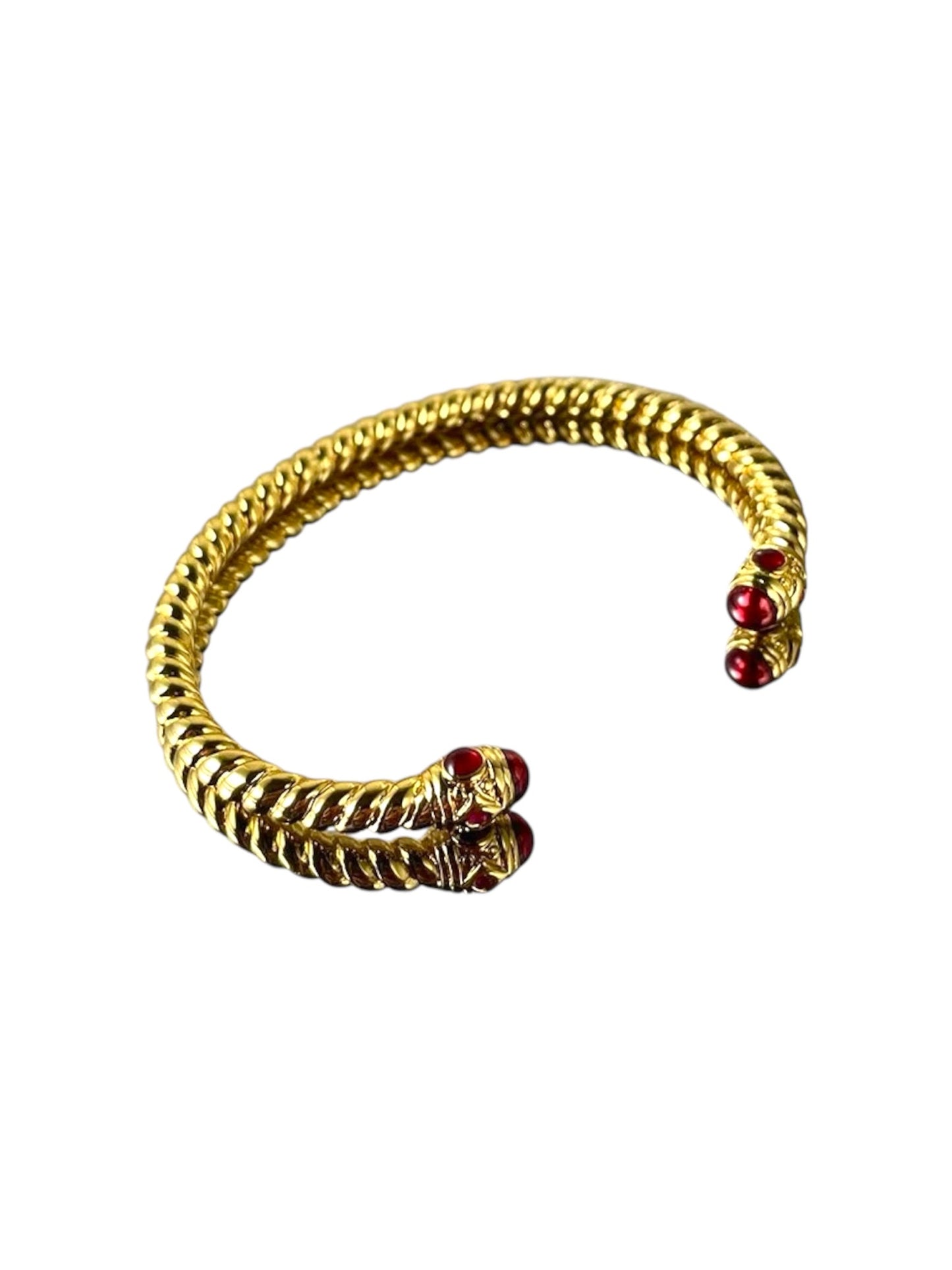 Sangria Twisted Gold Bangle