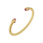 Sangria Twisted Gold Bangle