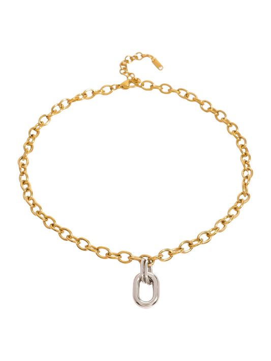Gold & Silver Carabiner Chain