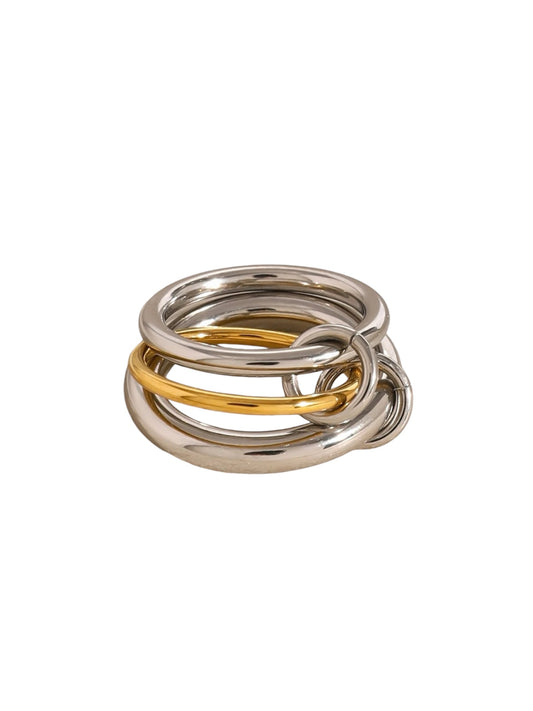 Gold & Silver Link Ring