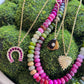 Ruby Horseshoe Necklace
