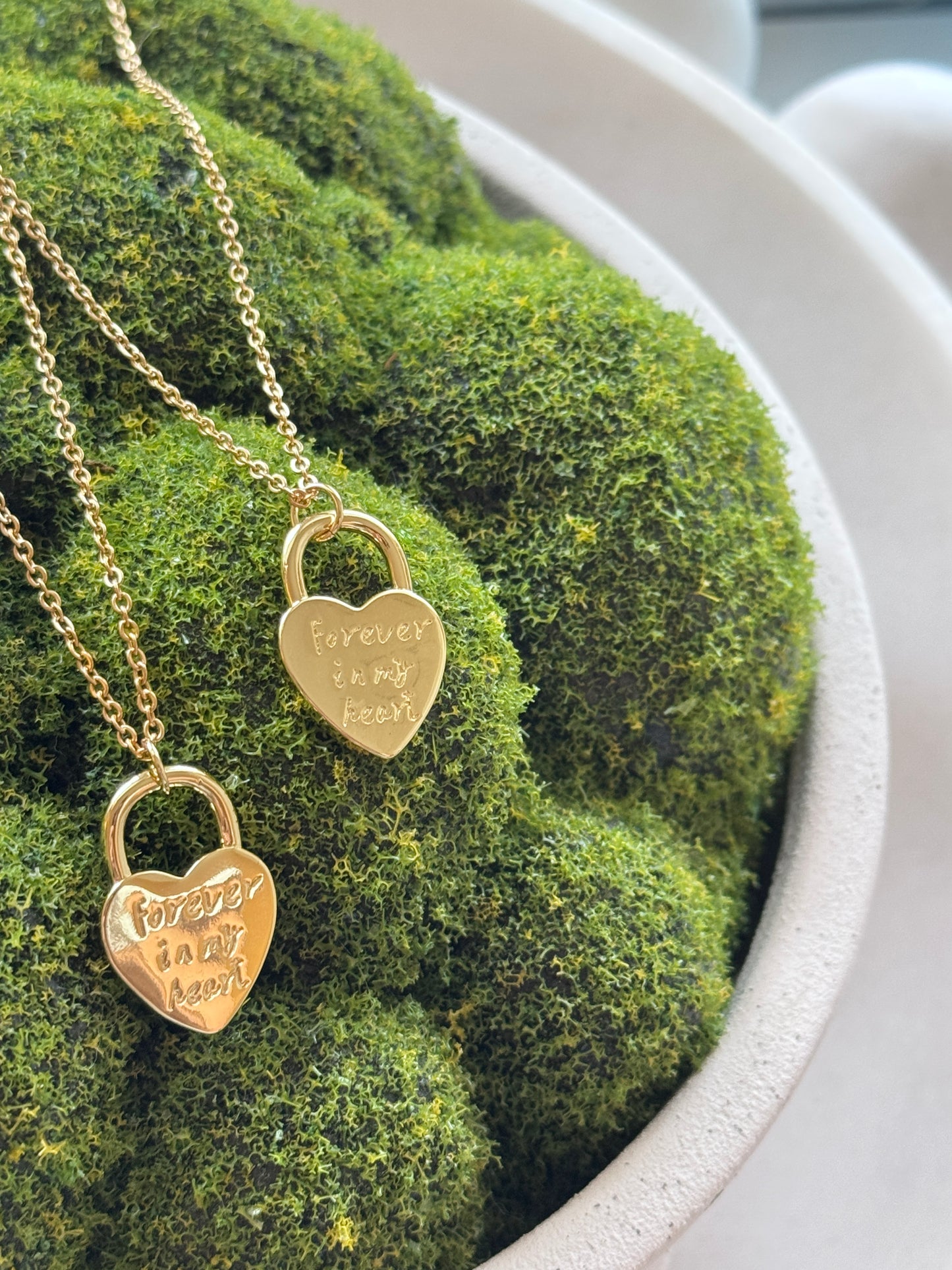Forever In My Heart Lock Necklace