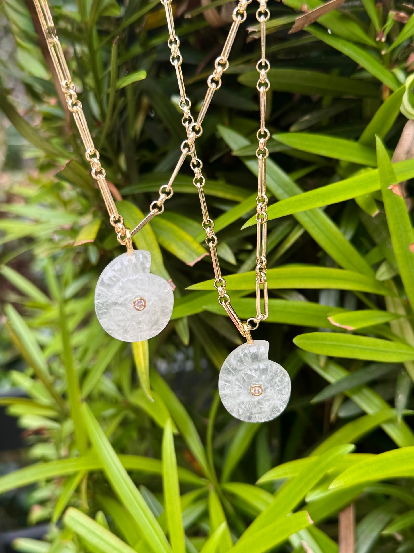 Sally Shell Gemstone Necklace