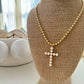 Pearl Cross Necklace