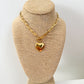 Gold Bubble Heart