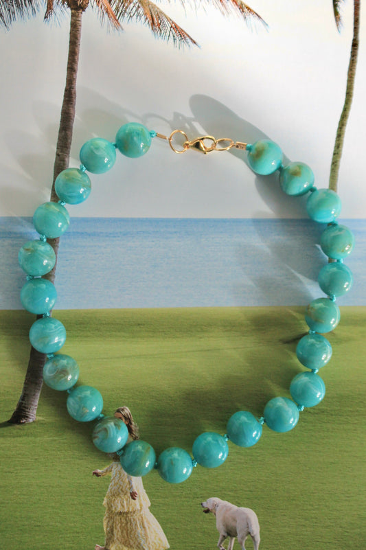 Hays Blue Bubble Necklace