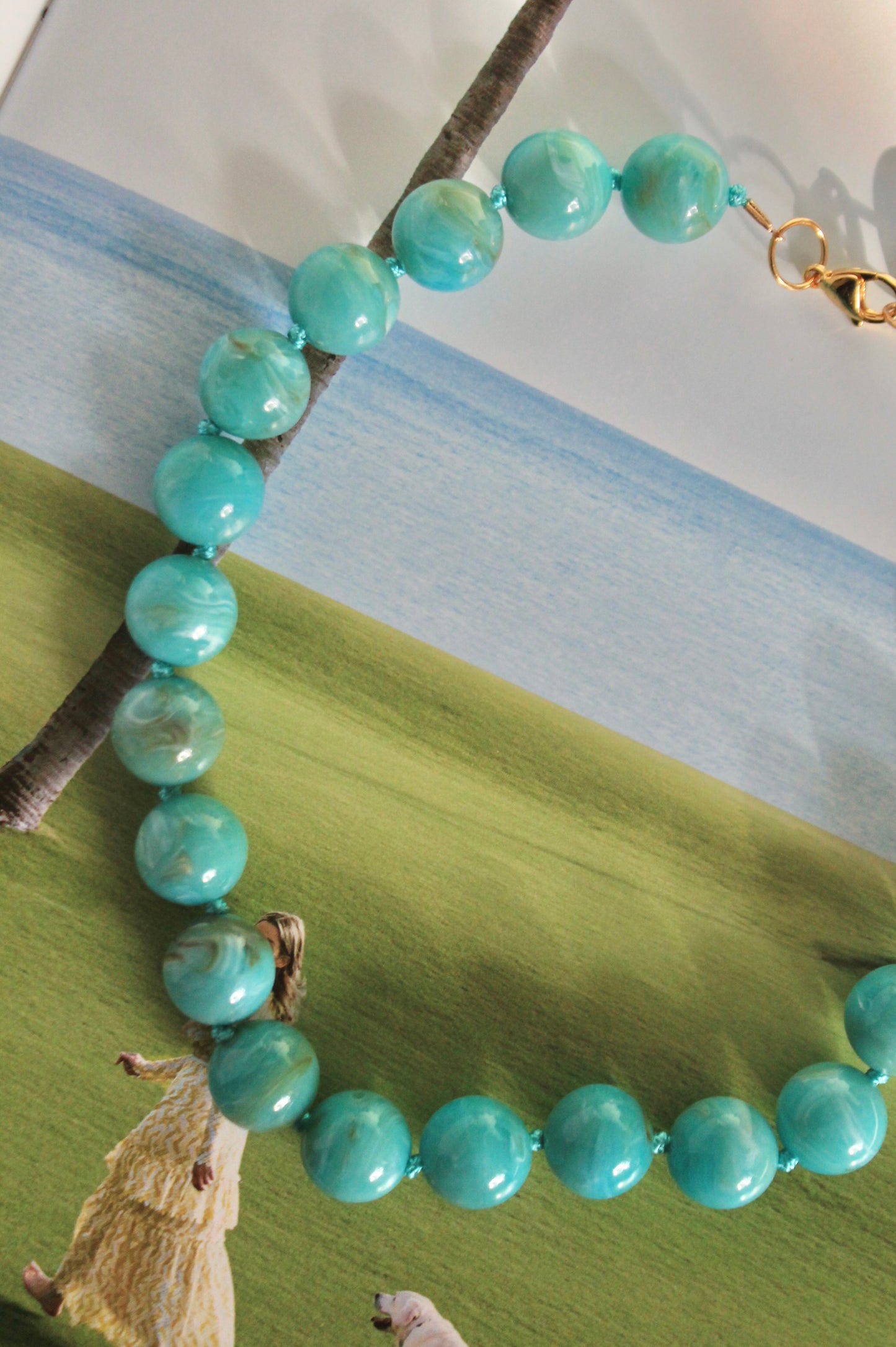Hays Blue Bubble Necklace
