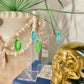 Green Acrylic Hoops