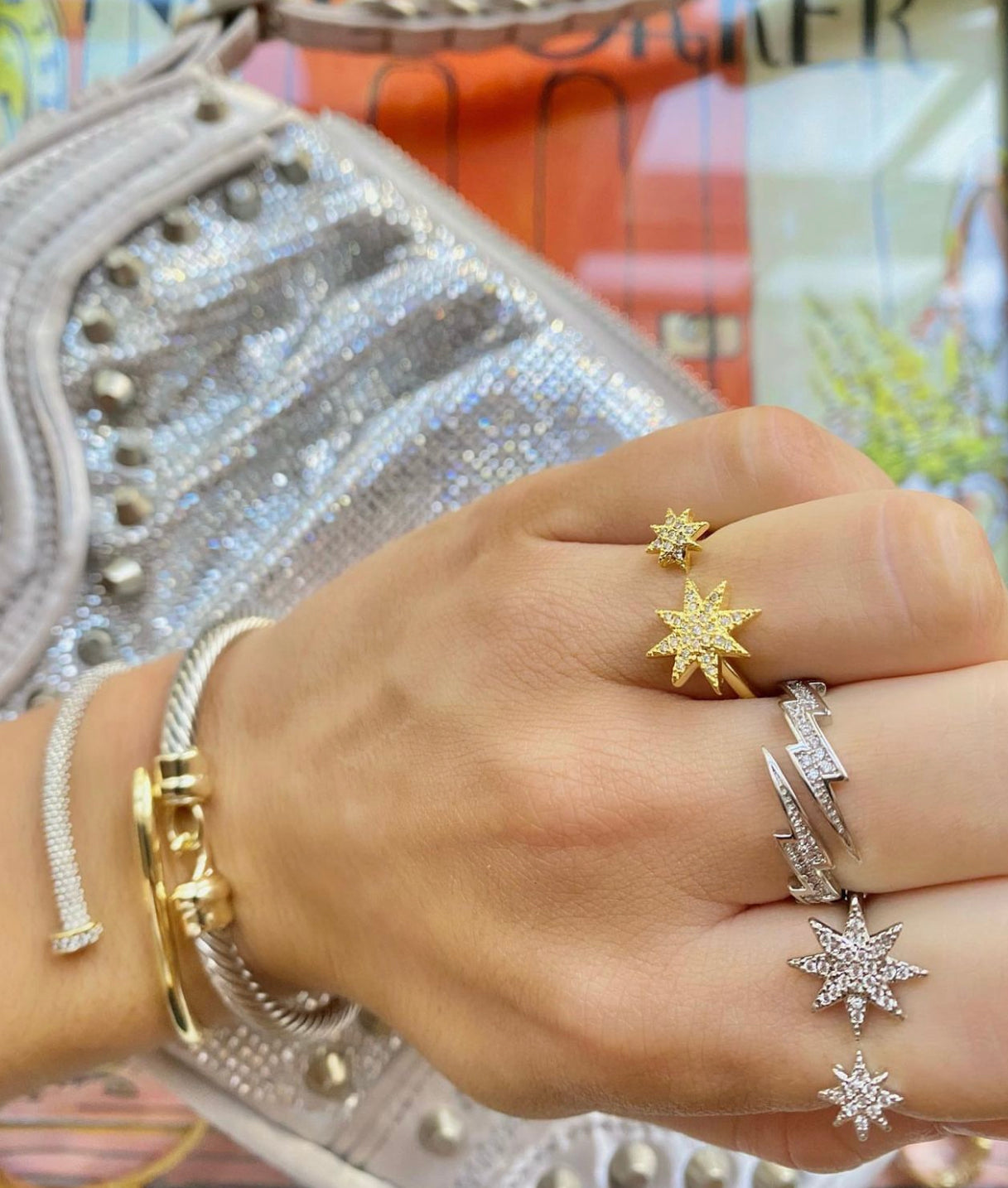 Gold Starburst Ring