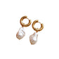 Pearl Baroque Drop Hoops