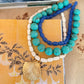 Electric Blue Beaded Necklace