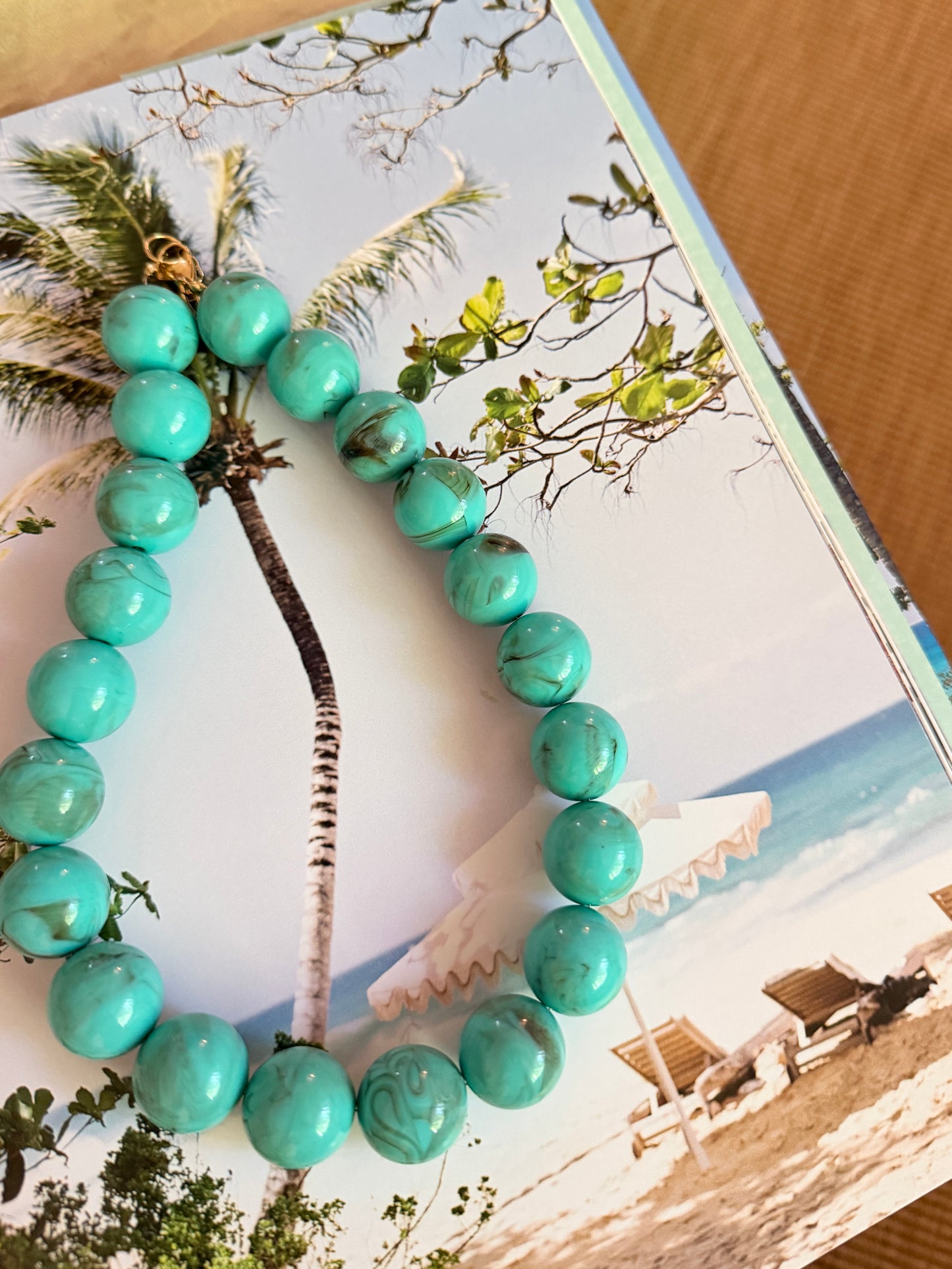 Jumbo Teal Necklace