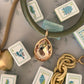 Olive Gemstone Drop Necklace