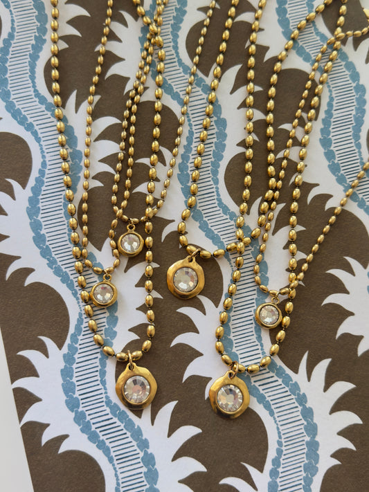 Mini Grove Bezel Necklace