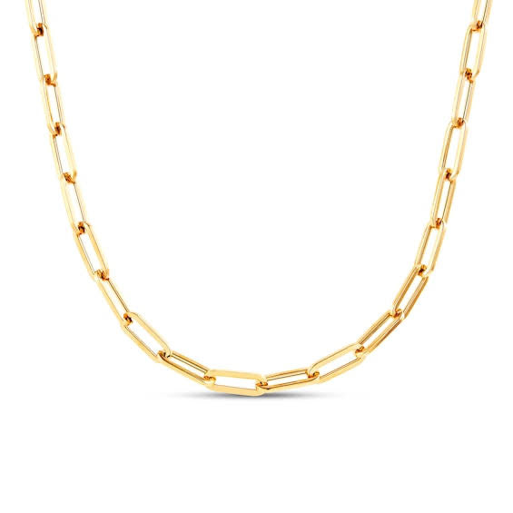 Gold Filled Paper Clip Chain