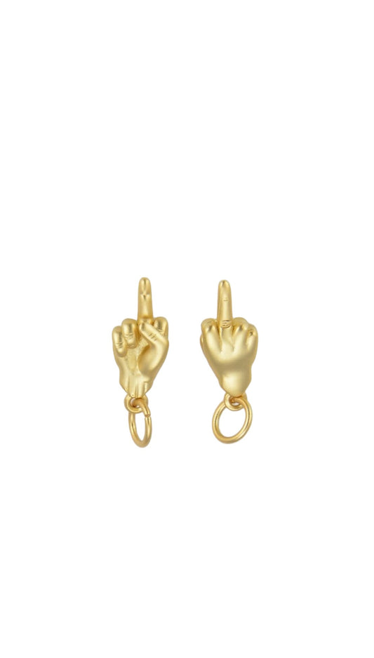 Dainty Gold Middle Finger