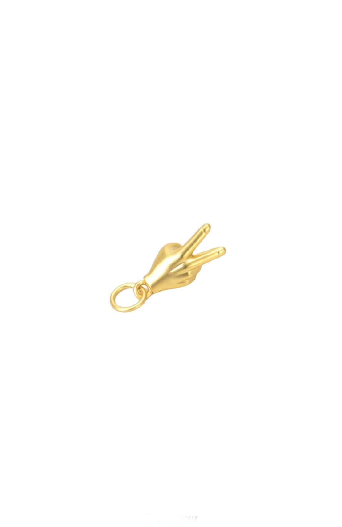 Gold Peace Sign Charm