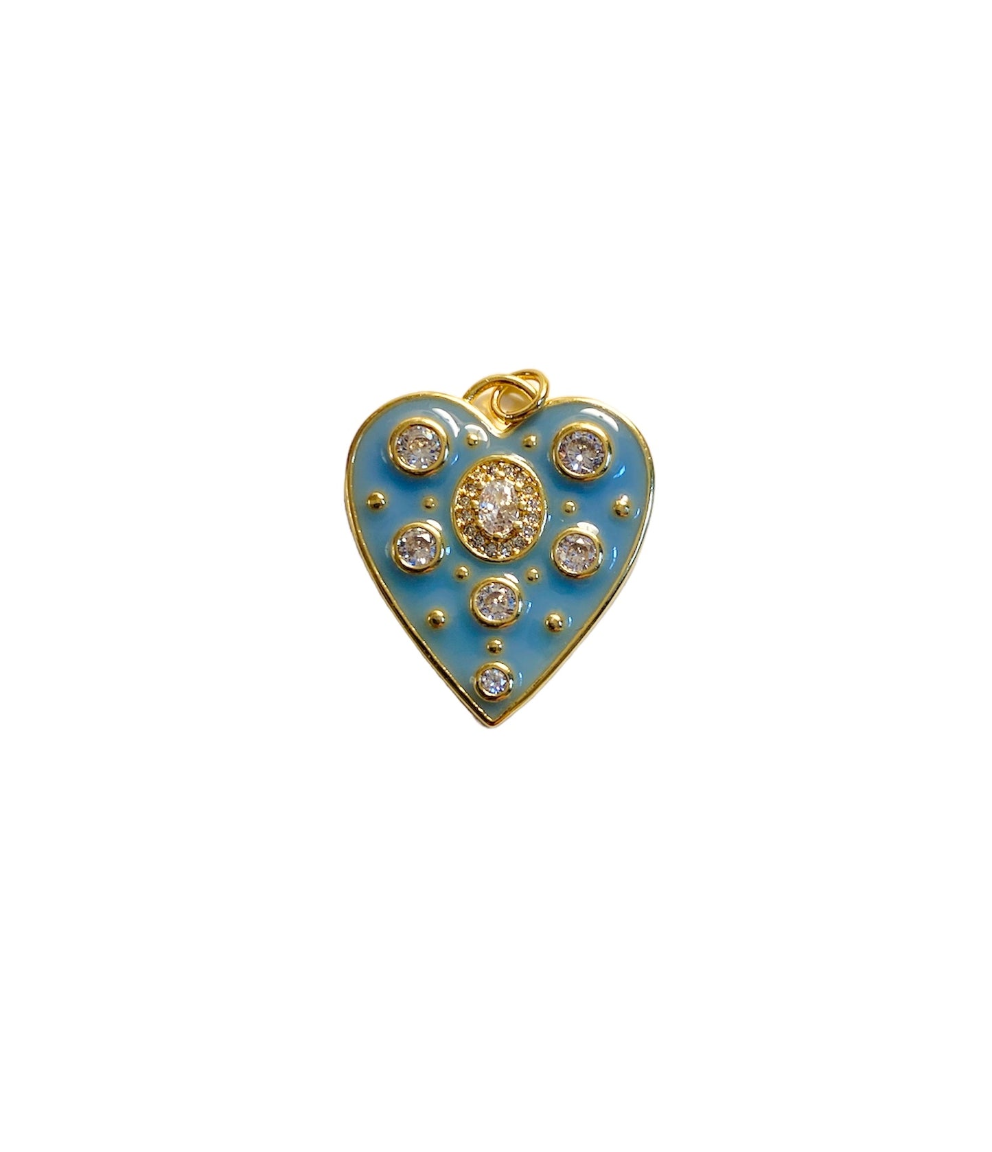 Blue Gemstone Heart