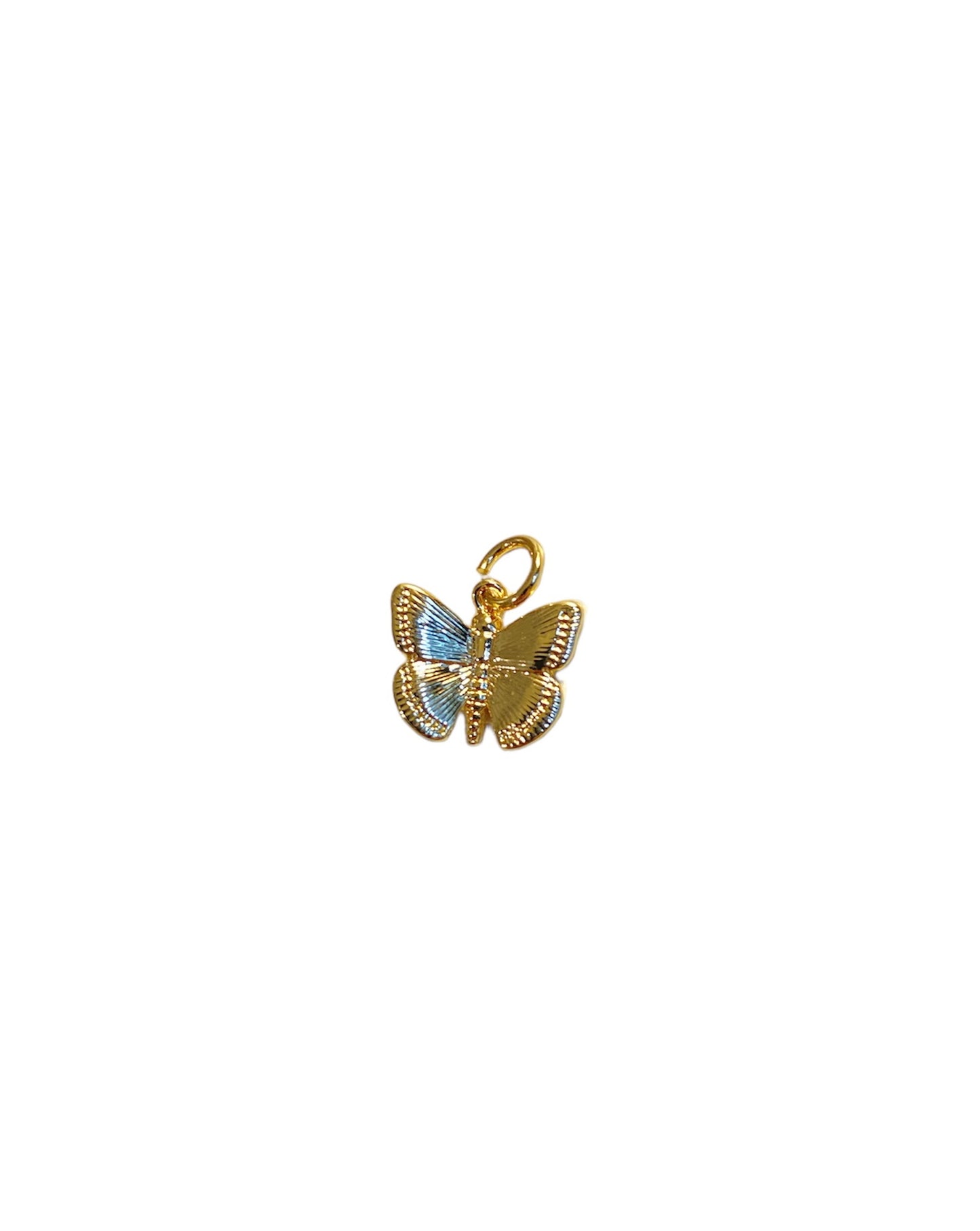 Micro Gold Butterfly Charm