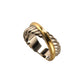 Gold and Silver Cable Ring