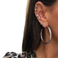 Large Silver Tube Hoops