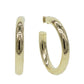 Large Gold Tube Hoops