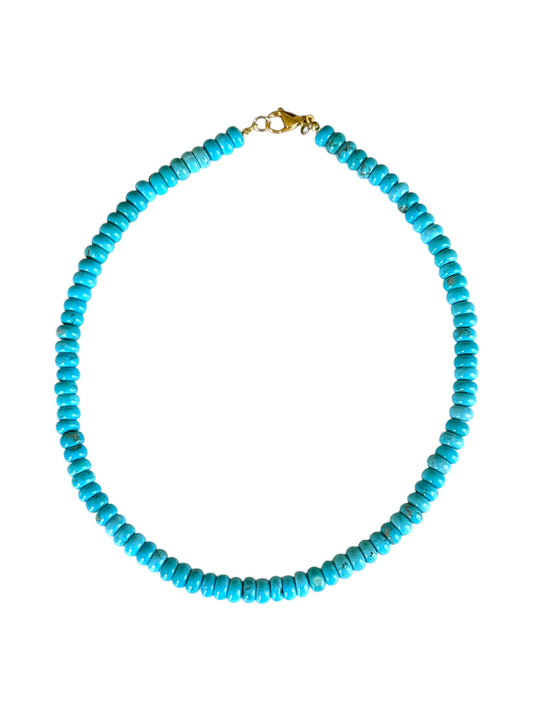 Large Turquoise Beaded
